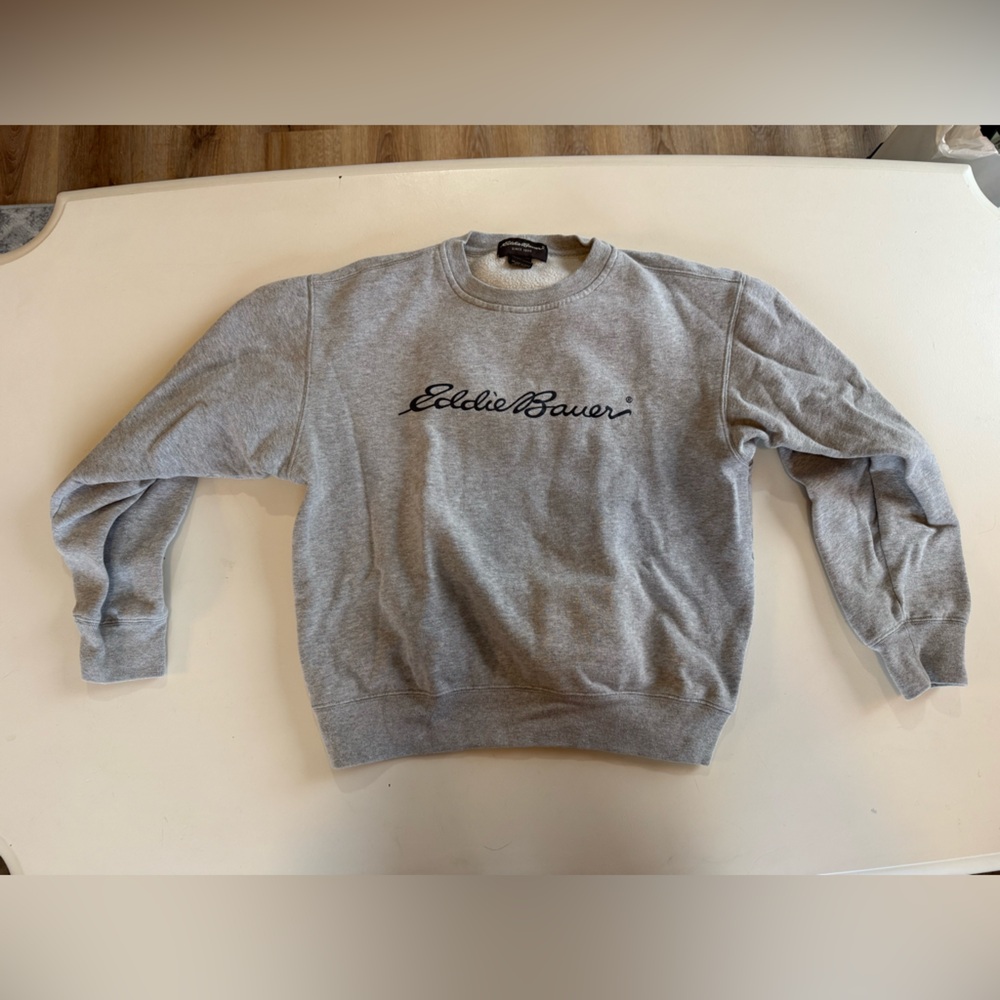 Eddie Bauer Light Gray Crewneck Sweater
